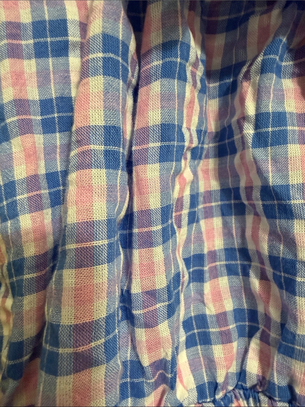 Haptics Pink & Blue Plaid Ruffle-Trim Casual Dress - Picture 4 of 5
